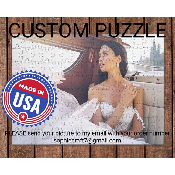 5X8 SIZE, Personalized Puzzle, Wedding Gift, Anniversary Gift, Wedding Anniversary Gift, Custom Puzzle, Jigsaw Puzzle, Picture Puzzle