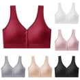 thumbnail image 1 of 5XL/6XL Plus Size Sport Bras for Women Front Closure Widen Straps Stretchy Soft Full Coverage Wireless Supportive Running Yoga Workout Everyday Bralette, 1 of 6