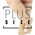 thumbnail image 1 of Extra Large Unisex Compression Stockings 20-30 mmHg Short Beige, 5X-Large, 1 of 11