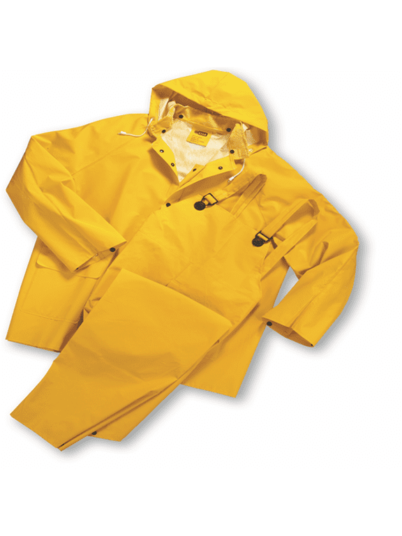 5XLarge .35 mm PVC over Polyester 3 pcs Rainsuit - Flame Resistant 1 Each