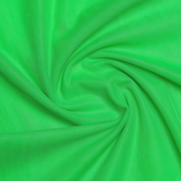 Hello Hobby 5 Yard Cut Matte Tulle 100% Nylon Solids Fabric, Green, 54" Wide for Sewing and Craft
