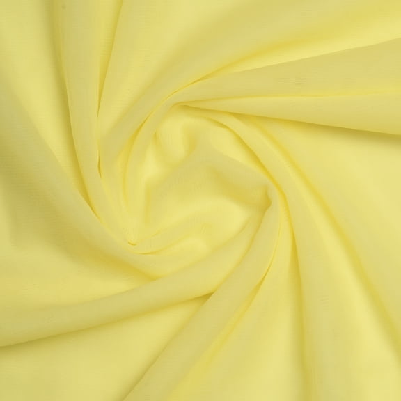 Hello Hobby 5 Yard Cut Matte Tulle 100% Nylon Solids Fabric, Yellow, 54" Wide for Sewing and Craft