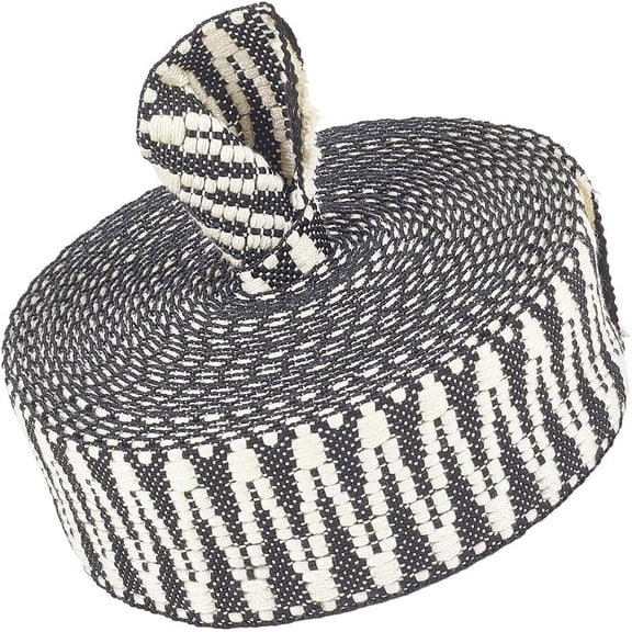 5Yard Polycotton Ribbons Wave Pattern Linen 1-1/2 inch(37-38mm)