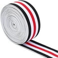 thumbnail image 1 of 5Yards 1.57Inch Striped Elastic Band Elastic Sewing Bands Colorful Webbing Elastic for Sewing Waistbands Pants Costumes DIY Projects, 1 of 8