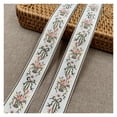 thumbnail image 1 of 5Yards 25-35MM Lovely Shiny Little Flower Embroidered Jacquard Ribbon Webbing Lace For DIY Hair Ornaments Pet Collar Accessories, 1 of 7