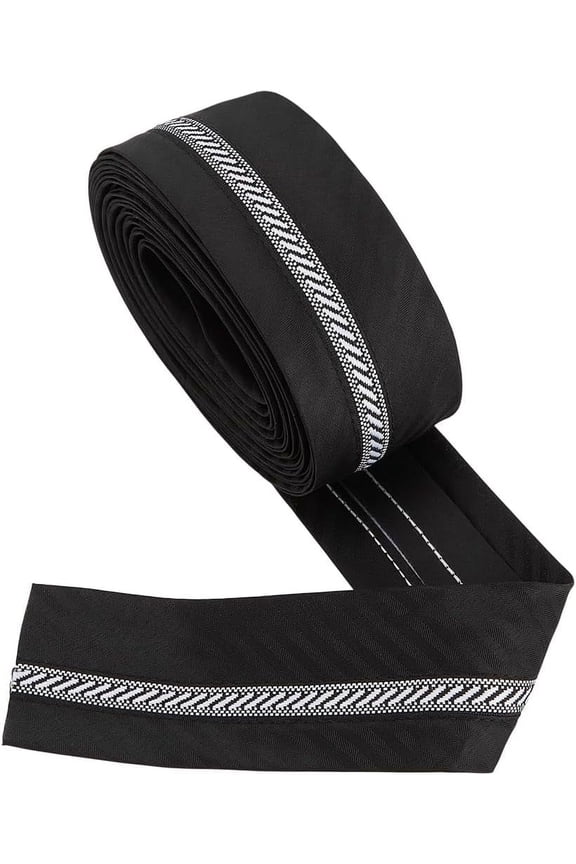 5Yards Flat Polyester Waistband Lining for Trouser Making Repair for Garment Accessories Black 55mm