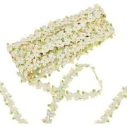 5Yards Flower Trim Ribbon Light Green Flower DIY Lace Applique Sewing Craft Lace Edge Trim for Wedding Dresses Embellishment