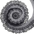 thumbnail image 1 of 5Yds Black Checkered Pleated Chiffon Gathered Lace Trim 2.5 Inch Gingham Organza Ruffle Fabric Buffalo Plaid Embroidered Applique Edging Ribbons, 1 of 9