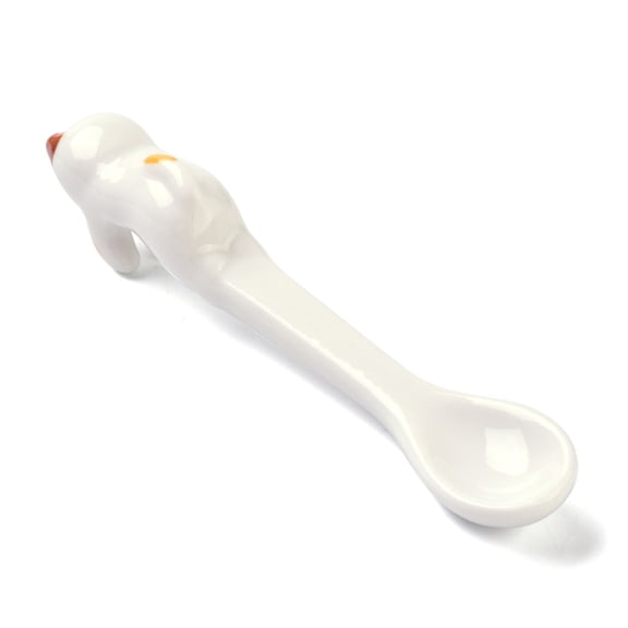 5boxes Porcelain Cat Animal Hanging Spoons Colorful 109~111x22~23x28~29mm