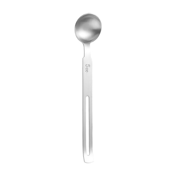 5cc Single Measuring Spoon, 1 Pc Stainless Steel Individual Teaspoons Only Measuring Spoon, Stainless Steel Table Spoons Measuring Spoons Scoop Teaspoon Metal Spoon Short Handle,Silver