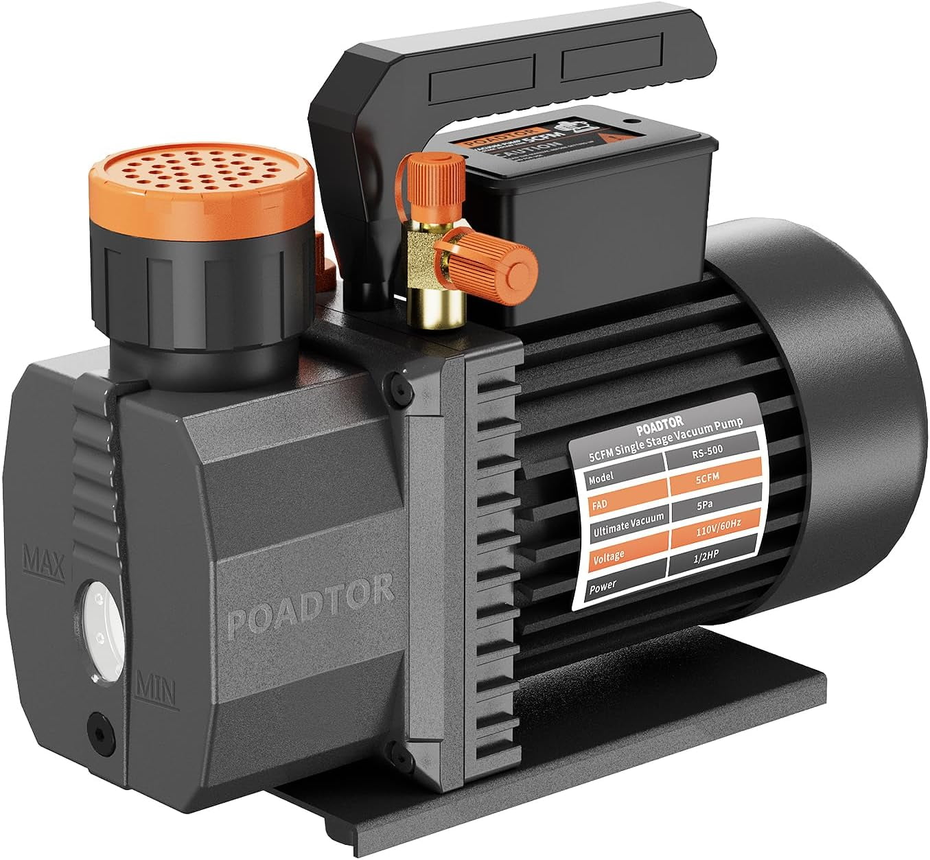 5cfm Vacuum Pump 1 Stage Hvac Vacuum Pump 1 2hp | INDIA - View #8