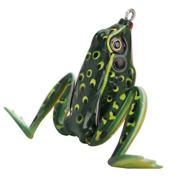 5cm Fishing Lures with Hook Topwater Frogs Lures Soft Frogs Baits for Saltwater Fishing Trout Swimbait
