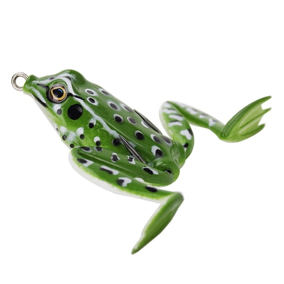 5cm Fishing Lures with Hook Topwater Frogs Lures Soft Frogs Baits for Saltwater Fishing Trout Swimbait