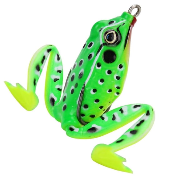 5cm Fishing Lures with Hook Topwater Frogs Lures Soft Frogs Baits for Saltwater Fishing Trout Swimbait