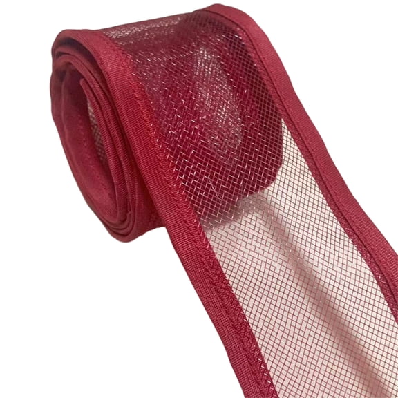 5cm Mesh Binding Tulle Ribbon for Millinery Hat Bowtie Handmade Accessories