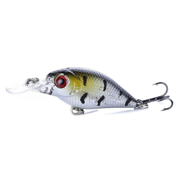 5cm Micro Crankbait Fishing Lure - Plastic Wobbler for Bass, Carp, Pike with Treble Hooks