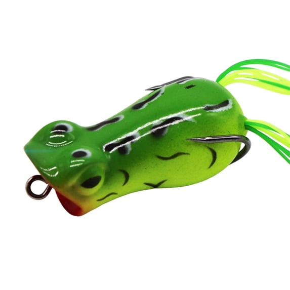 5cm12g Fishing Lure Bait Double Hooks Far Throwing Long Service Life Frog Lure Soft Tube Bait for Fishing Enthusiast