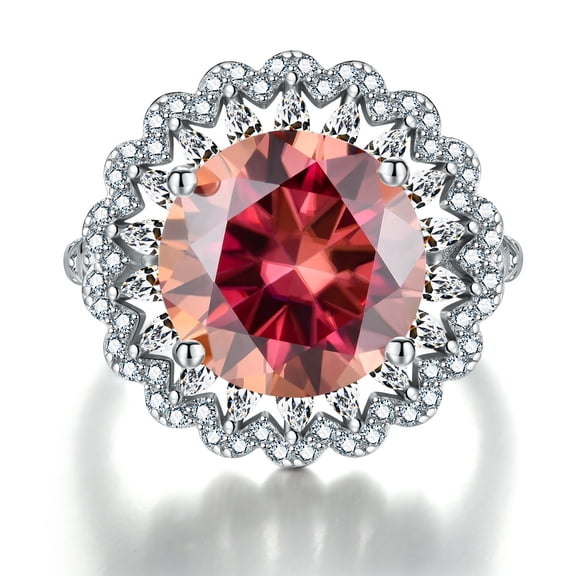 5ct Moissanite Diamond Engagement Rings D Color VVS1 Rings for Women Sterling Silver Rings Anniversary Promise Gift Wedding Rings with Certificate