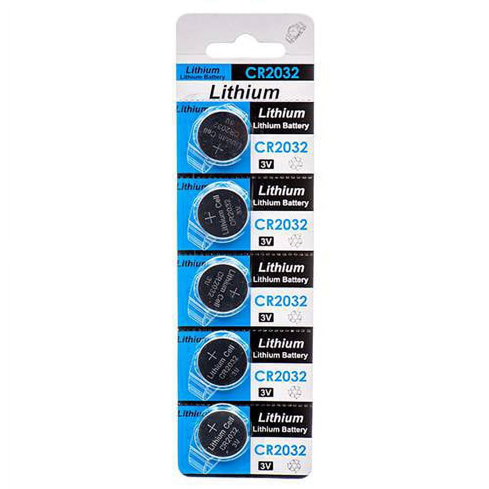 5ct/Pack CR2032 Lithium 3Volt Button Cell Battery Electronics, Watches