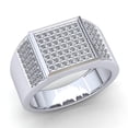 thumbnail image 1 of 5ctw Round Brilliant Cut Mens Cluster Anniversary Engagement Ring Solid 10K Rose, White or Yellow Gold J SI2, 1 of 3
