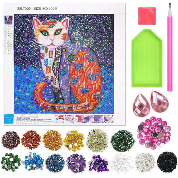 5d colorful painting kit for 6-15 year old kids diamond art toys gifts for 6 7 8 9 10 years old girls boys adults, diamond arts and crafts for kids age 9 10 11 12