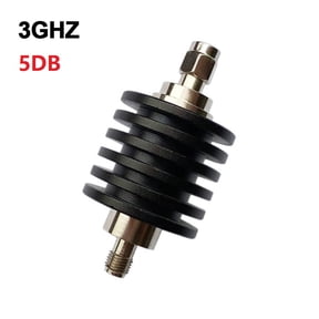 5dB Coaxial Fixed Attenuator for RF and Microwave Systems with For SMA M to F Connectors and DC to 3GHz Range