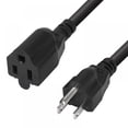 thumbnail image 1 of 5ft 18AWG Power Extension Cable 25 Feet, 3 Conductor (NEMA 5-15P to NEMA 5-15R) Power Extension Cord, 1 of 9