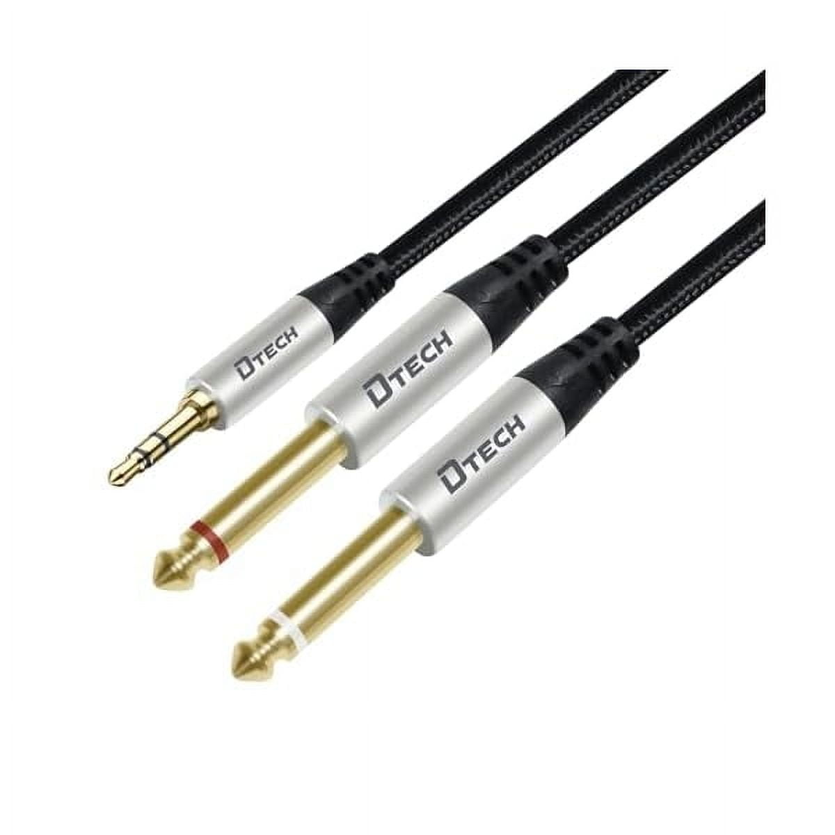 6.35mm MALE TRS STEREO to 2-XLR FEMALE UNBALANCED Y SPLITTER, BEST FOR