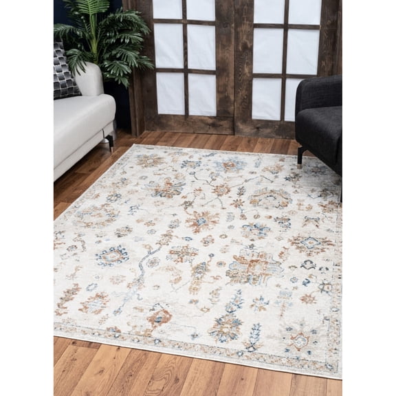 5ft. 3in. X 7ft. Area Rug - Noble Luxury, Modern Design, Stain , 100% With Jute Back, Made In Turkey Style, Cloud-like Comfort, For High Foot Traffic, Backing,