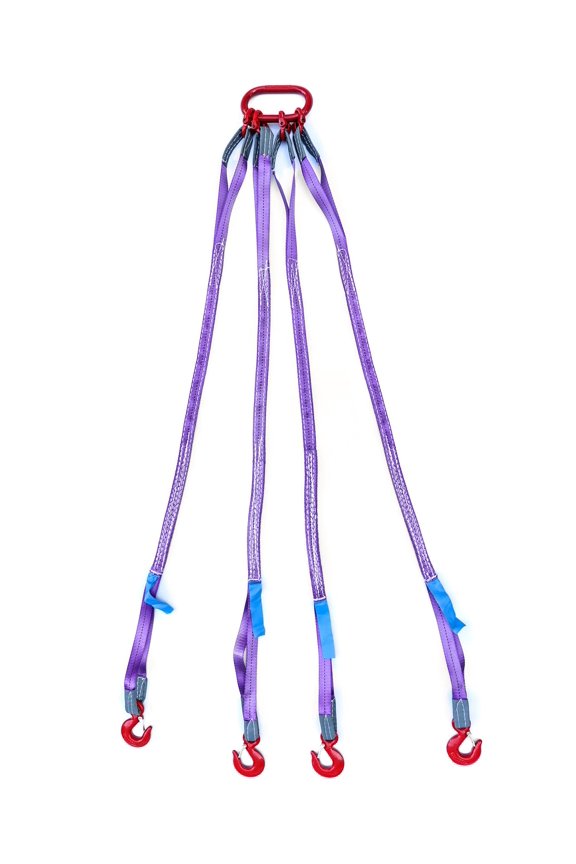 5ft 4-Leg G80 Alloy Steel Engine Lift Chain Sling With Grab Hooks And Adjuster