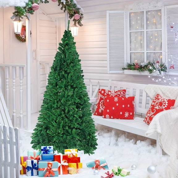 5ft/6ft/7.5ft/9ft Christmas Tree, Artificial Christmas Tree, Fake Christmas Tree, The Best Choice for Christmas Decorations, Perfect for Indoor and Outdoor Party Decorations (Green No Decorations)