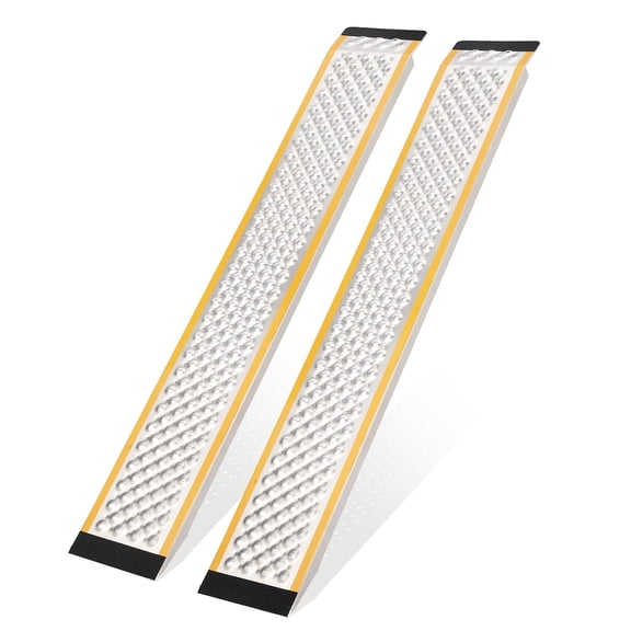 5ft Aluminum Loading Ramps, Set of 2 – 880lbs Heavy Duty Carport Ramps with Anti-Slip Pads, Portable for Pickup Truck, ATV, Motorcycle, Garage, Trailer – 5 feet