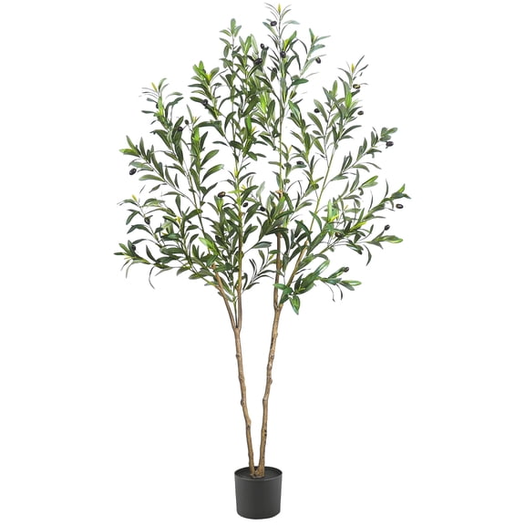 5ft Artificial Olive Tree Fake Plant for Indoor Decoration Spring Summer Easter Decor July 4 Decor