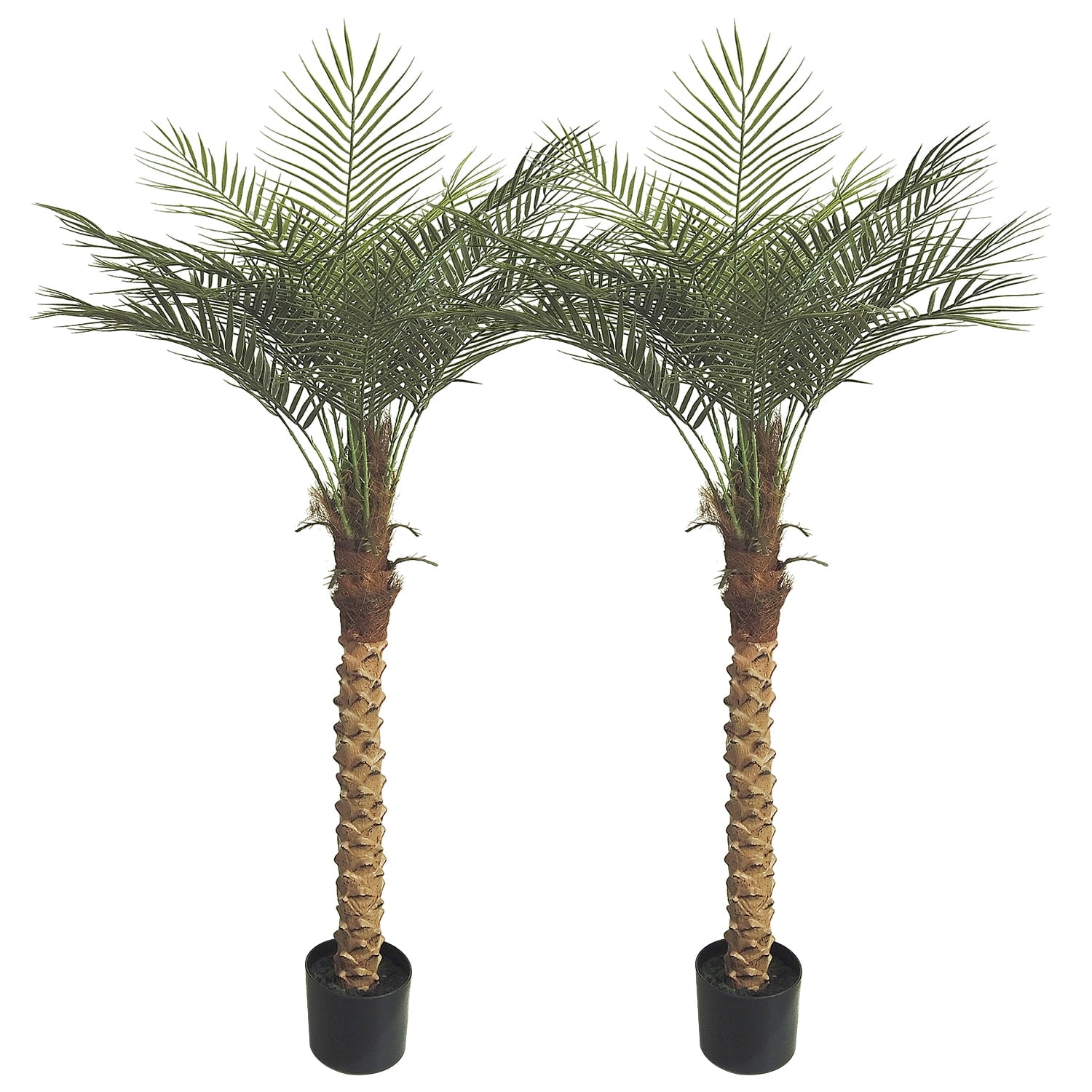 5ft Artificial Palm Tree with Pot, Tropical Faux Plant for Home/Patio ...