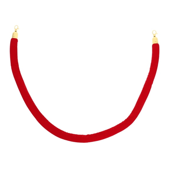 Beaupretty Elegant Red Stanchion Rope, Stainless Steel, Durable and Comfortable