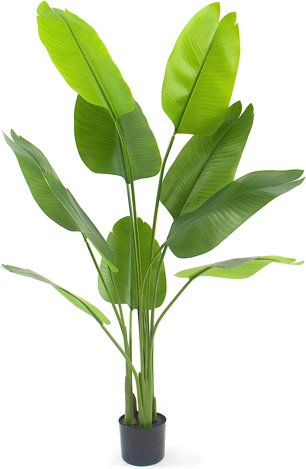 5ft Bird of Paradise Artificial Plant, Realistic 60in Tall Artificial Plants with Lifelike