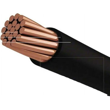 5ft Black Pure Copper Grounding Cable Stranded Wire 10 AWG (#10 Gauge) THHN/THWN-2, Fire Retardant PVC insulation, Electrical Surge Ground Protection Earth Wire (5 feet, Black)