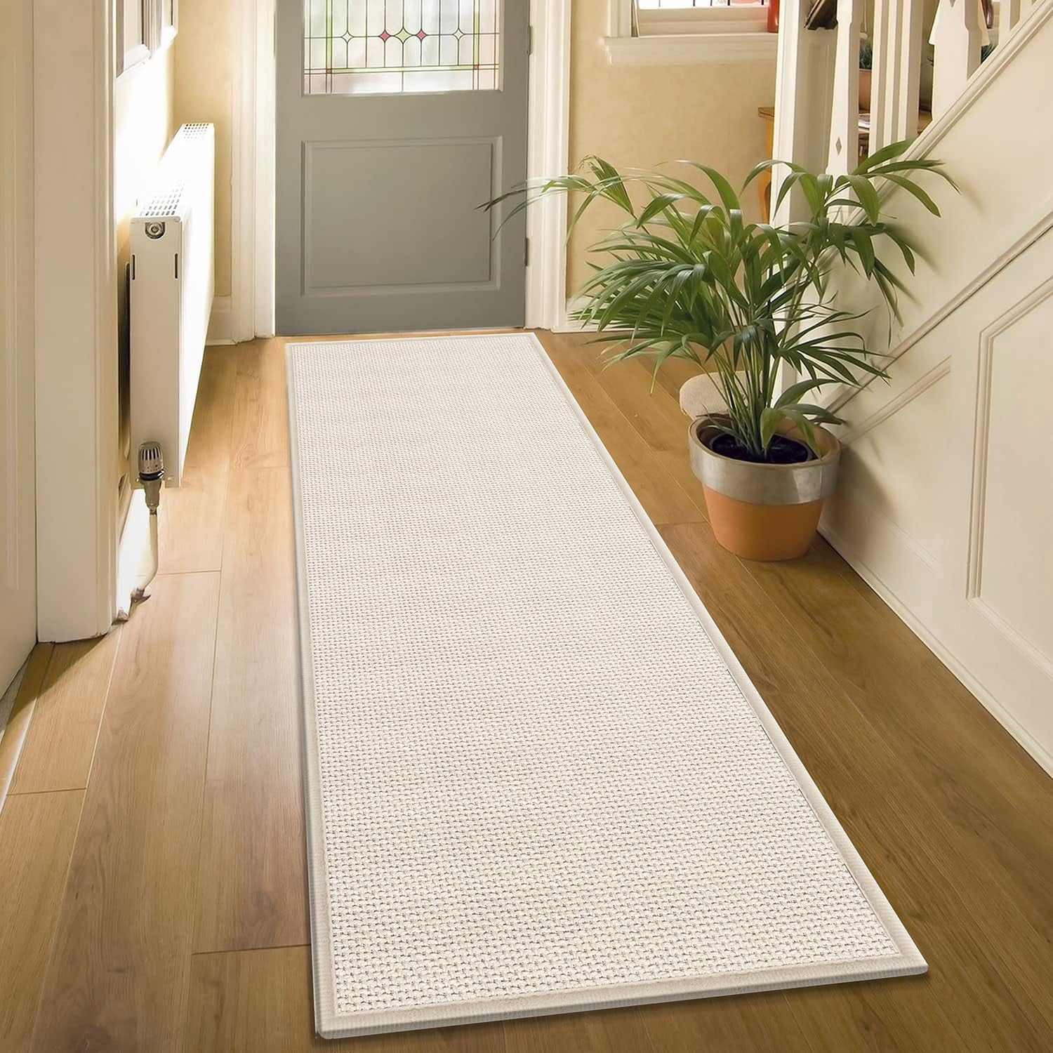 5ft Boho Kitchen Rugs And Mats Non Skid Washable Braid Jute Floor ...