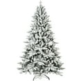 thumbnail image 1 of 5ft Flocked Christmas Tree with 768 Tips, Realistic PE+PVC Snowy Hinged Tree with Metal Stand, Full Artificial Xmas Tree for Holiday Decoration, 1 of 9