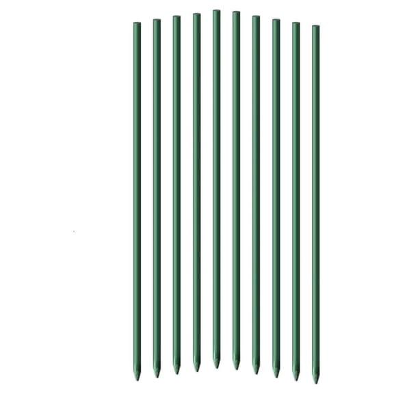 5ft Garden Stakes 50pack for Climbing Plants, 1/4" Diameter Supports Poles Rust-Free Plant Sticks Fence Post (60inch)