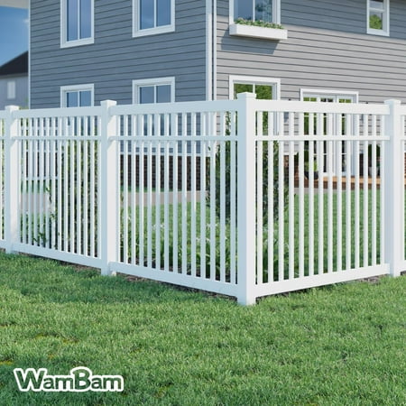 5ft H x 6ft W (1 Panel + 1 Post) No Dig WamBam Windsor Fence Kit, BL19107