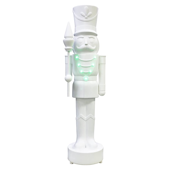 5ft Light-Up Paint-it-Yourself Nutcracker Christmas Decoration, White