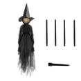 thumbnail image 1 of 5ft Light up Witch Stakes Halloween Yard Decorations, Scary Witches with Multiple Colors LED Lights, Haunted House Props for Outdoor Garden Lawn Party Decor, 1 of 5