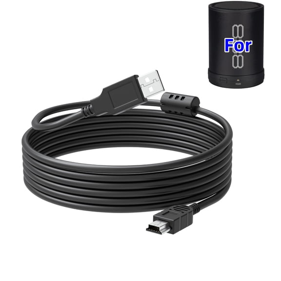 5ft Mini USB Power Cable Cord Compatible with 808 Audio CANZ SP880 SP880BK SP880RD Speaker