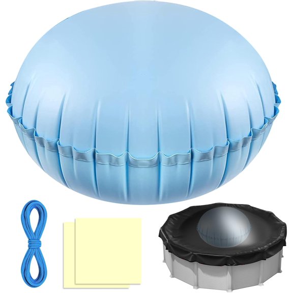 5ft Pool Pillows for Above Ground Pools, Heavy Duty Swimming Pool Air Pillow 0.4mm Thickened Pool Closing Winter Kit Pool Cover Float Balloon with String Repair Tape for Winterizing Ice Equalizer