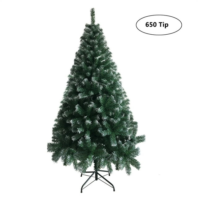 5ft Prelit Artificial Pencil Christmas Tree, Hinged Fir Christmas Tree