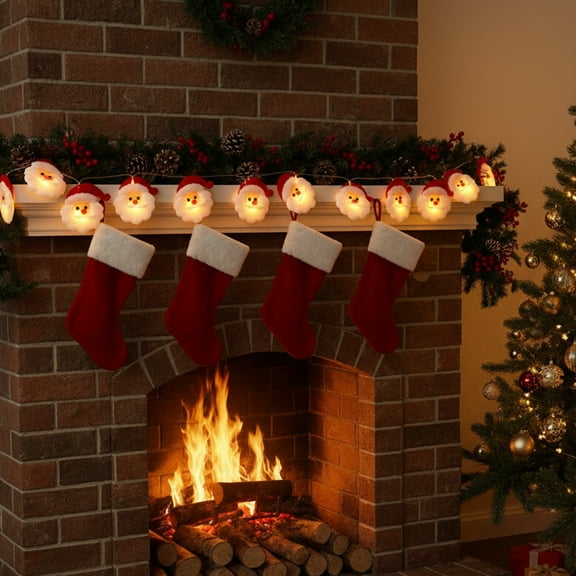 ‌5ft Snowman Christmas String Lights - Warm Red Glow Holiday LED Lights for Trees,Walls & Windows,Party Festival Decorations | Perfect for Home & Christmas Tree Decor