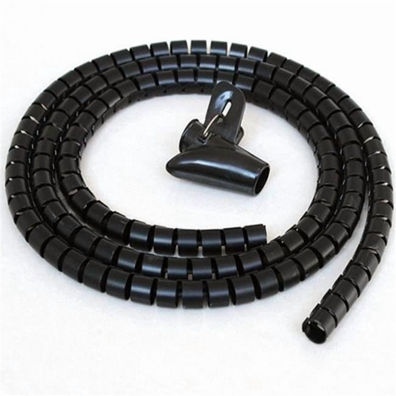 5ft Split Loom Cable Wrap, Black, 15mm diameter, Cable Management Wraps ...