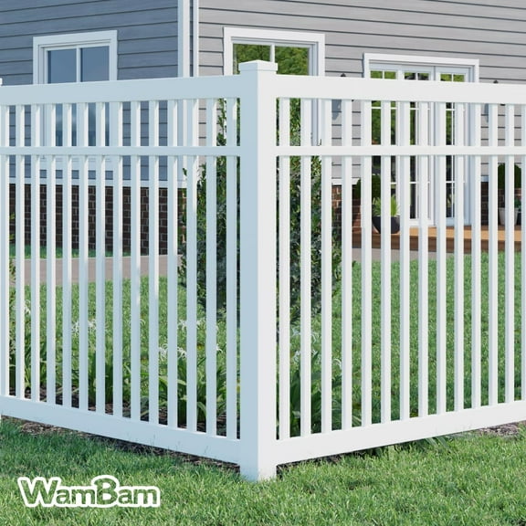 5ft Tall (1 Post) Fence Finishing Post For No Dig WamBam Windsor Fence Kit, BL19109