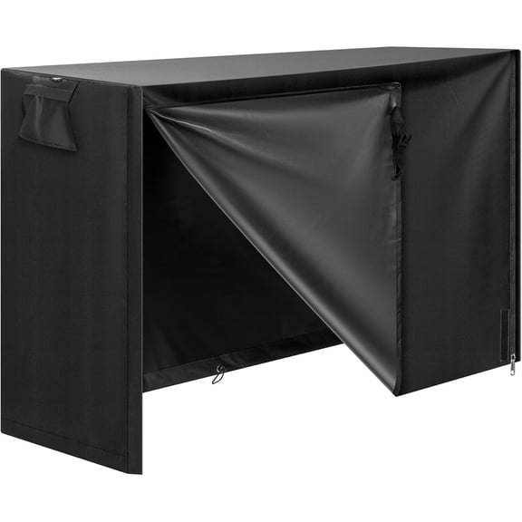 5ft Waterproof Log Rack Cover, Heavy Duty 600D Oxford Outdoor Firewood Storage Cover with Zipper and Hook Loop Tape (Log Rack not Included)